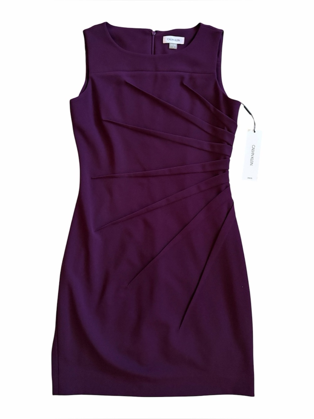 NWT Calvin Klein Women's Plum Sheath Dress